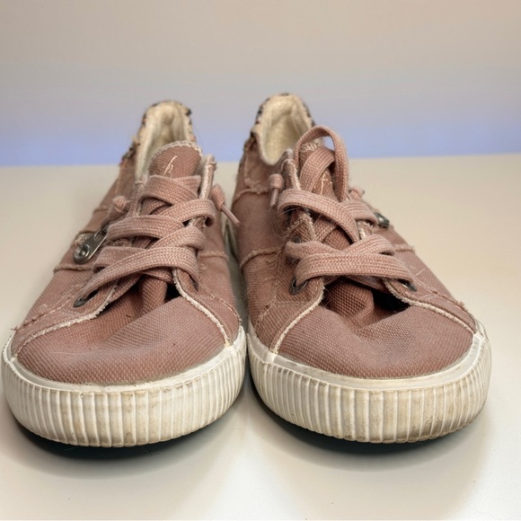 Blowfish Malibu Pink Multicolor Patchwork Canvas Sneakers - Picture 5 of 10